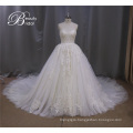 Romantic Sexy Long Train Wedding Dress Bridal Gown